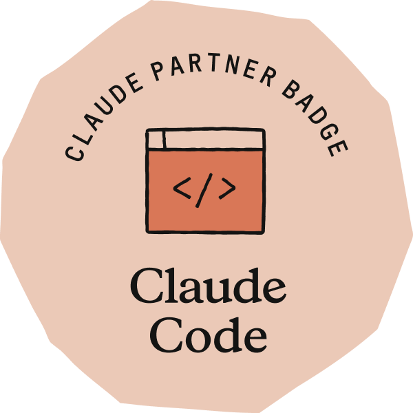 Claude Partner Badge: Claude Code, awarded by Anthropic